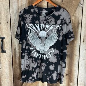 Journey Infinity 78 Black and Gray Graphic T-Shirt Size XL